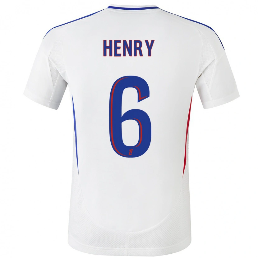 Danxen Barn Amandine Henry #6 Vit Blå Hemmatröja Matchtröjor 2024/25 Tröjor T-Tröja