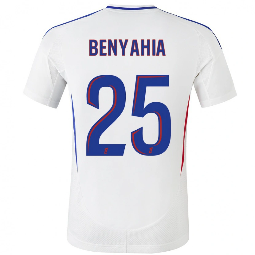 Danxen Barn Ines Benyahia #25 Vit Blå Hemmatröja Matchtröjor 2024/25 Tröjor T-Tröja