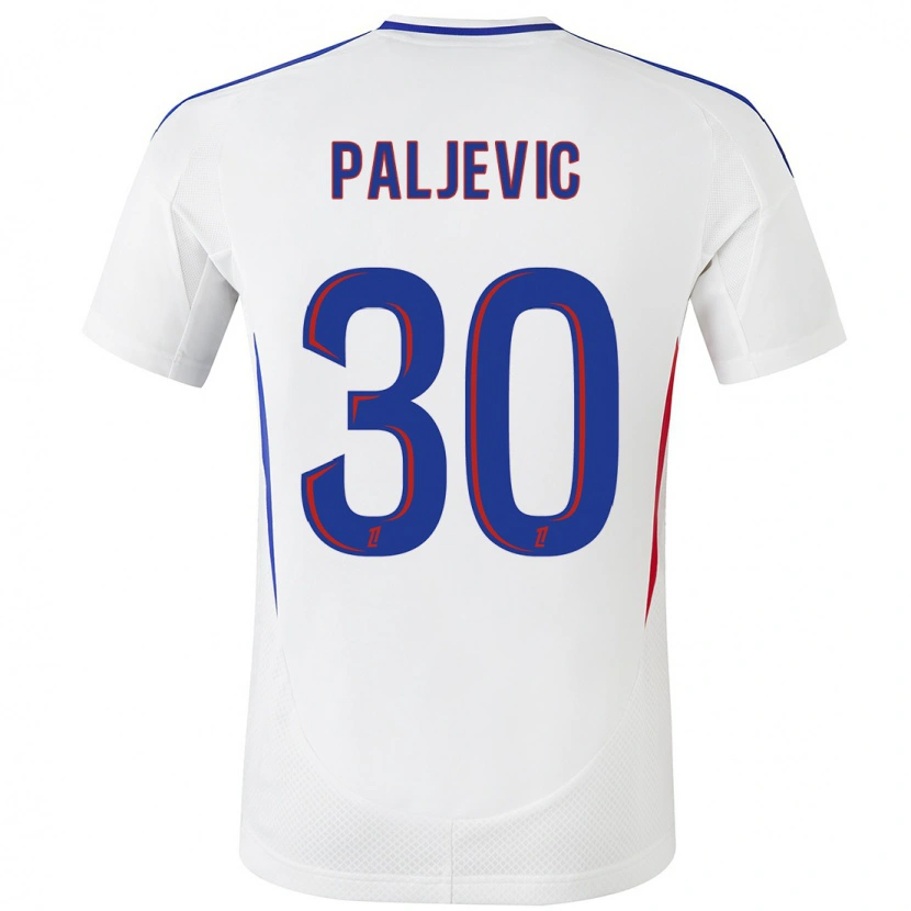 Danxen Barn Alyssia Paljevic #30 Vit Blå Hemmatröja Matchtröjor 2024/25 Tröjor T-Tröja