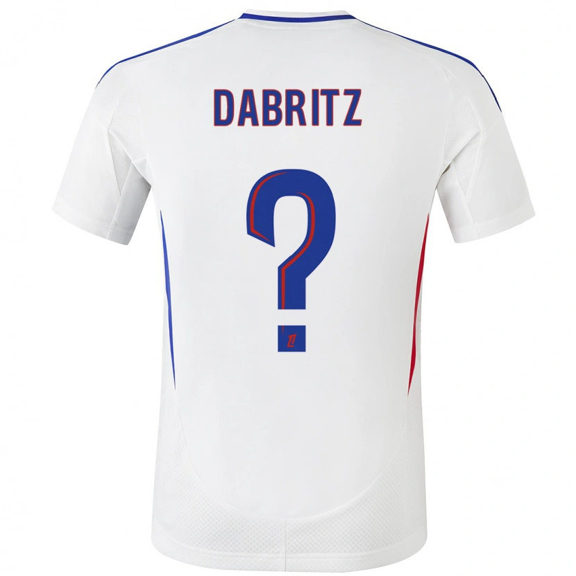 Danxen Barn Sara Dabritz #0 Vit Blå Hemmatröja Matchtröjor 2024/25 Tröjor T-Tröja
