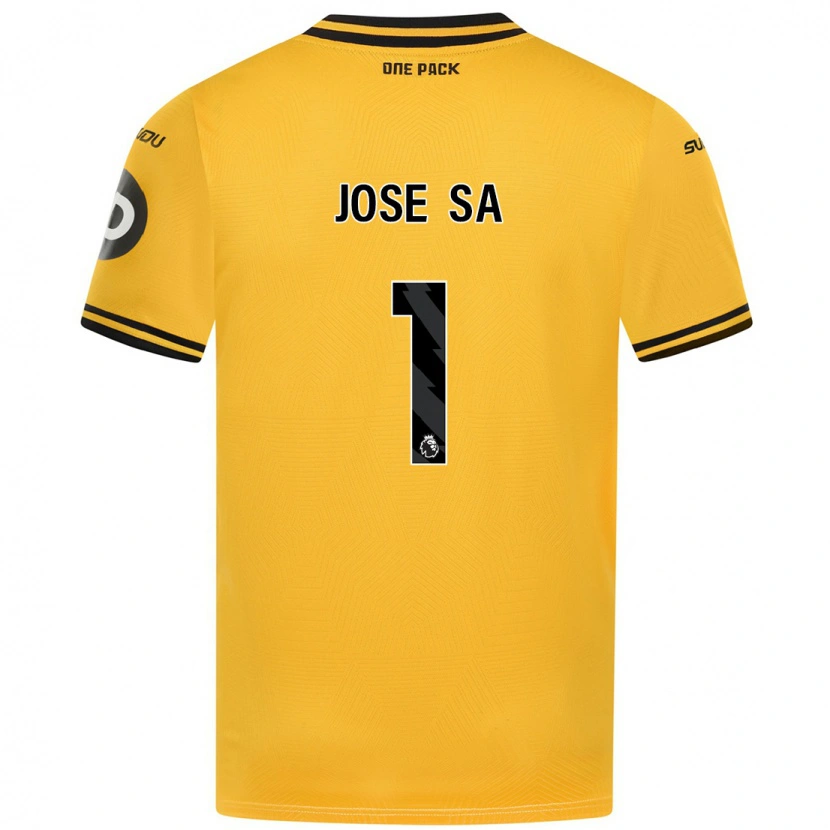 Danxen Barn José Sá #1 Gul Hemmatröja Matchtröjor 2024/25 Tröjor T-Tröja