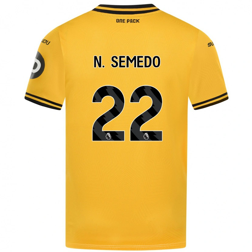 Danxen Barn Nélson Semedo #22 Gul Hemmatröja Matchtröjor 2024/25 Tröjor T-Tröja