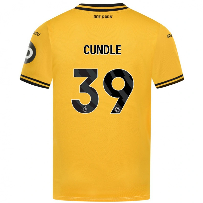 Danxen Barn Luke Cundle #39 Gul Hemmatröja Matchtröjor 2024/25 Tröjor T-Tröja