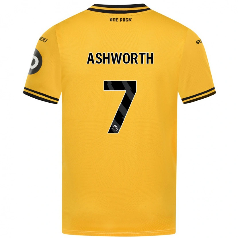 Danxen Barn Finn Ashworth #7 Gul Hemmatröja Matchtröjor 2024/25 Tröjor T-Tröja
