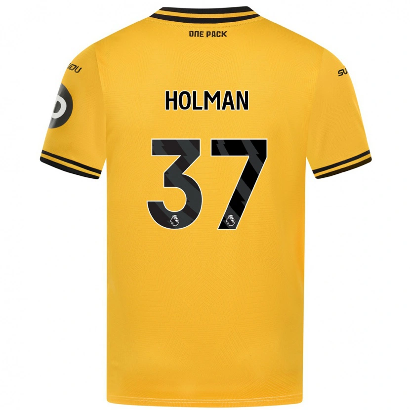 Danxen Barn Fletcher Holman #37 Gul Hemmatröja Matchtröjor 2024/25 Tröjor T-Tröja