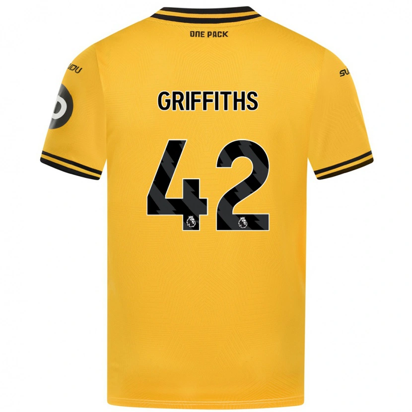 Danxen Barn Harvey Griffiths #42 Gul Hemmatröja Matchtröjor 2024/25 Tröjor T-Tröja