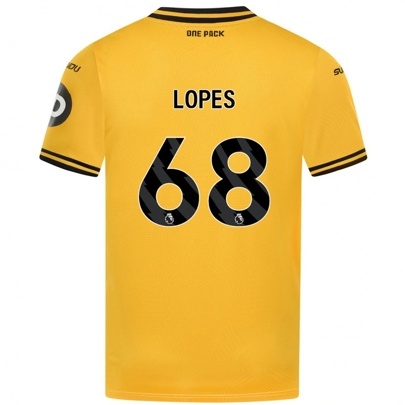 Danxen Barn Leo Lopes #68 Gul Hemmatröja Matchtröjor 2024/25 Tröjor T-Tröja