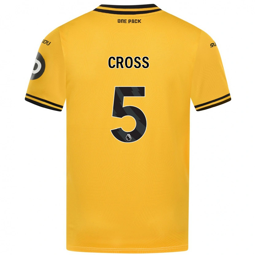 Danxen Barn Emma Cross #5 Gul Hemmatröja Matchtröjor 2024/25 Tröjor T-Tröja