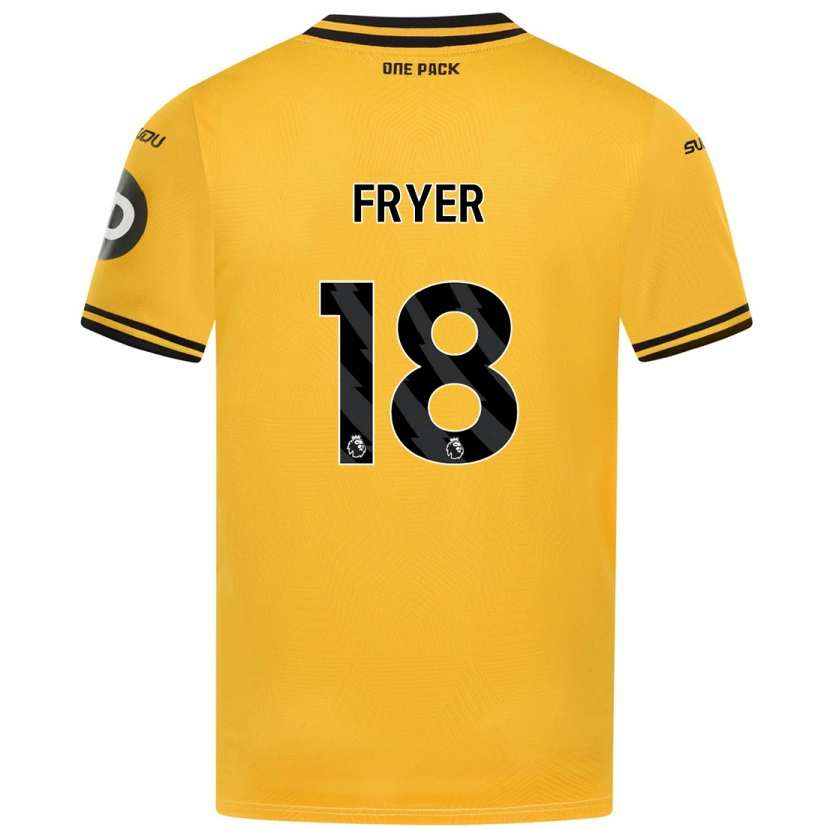 Danxen Barn Hannah Fryer #18 Gul Hemmatröja Matchtröjor 2024/25 Tröjor T-Tröja