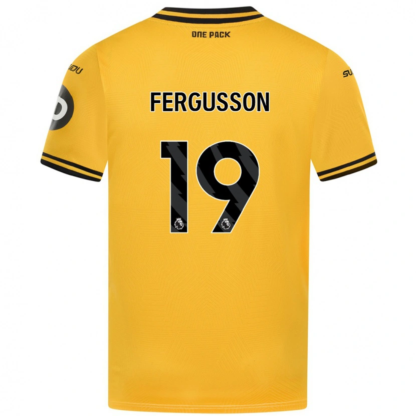Danxen Barn Liv Fergusson #19 Gul Hemmatröja Matchtröjor 2024/25 Tröjor T-Tröja