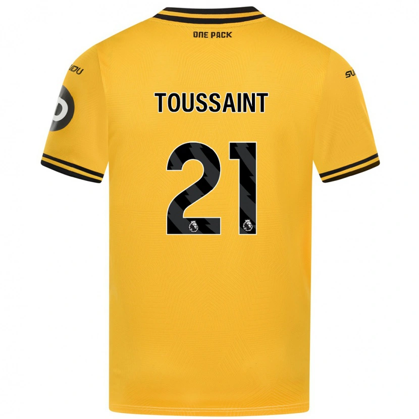 Danxen Barn Destiney Toussaint #21 Gul Hemmatröja Matchtröjor 2024/25 Tröjor T-Tröja