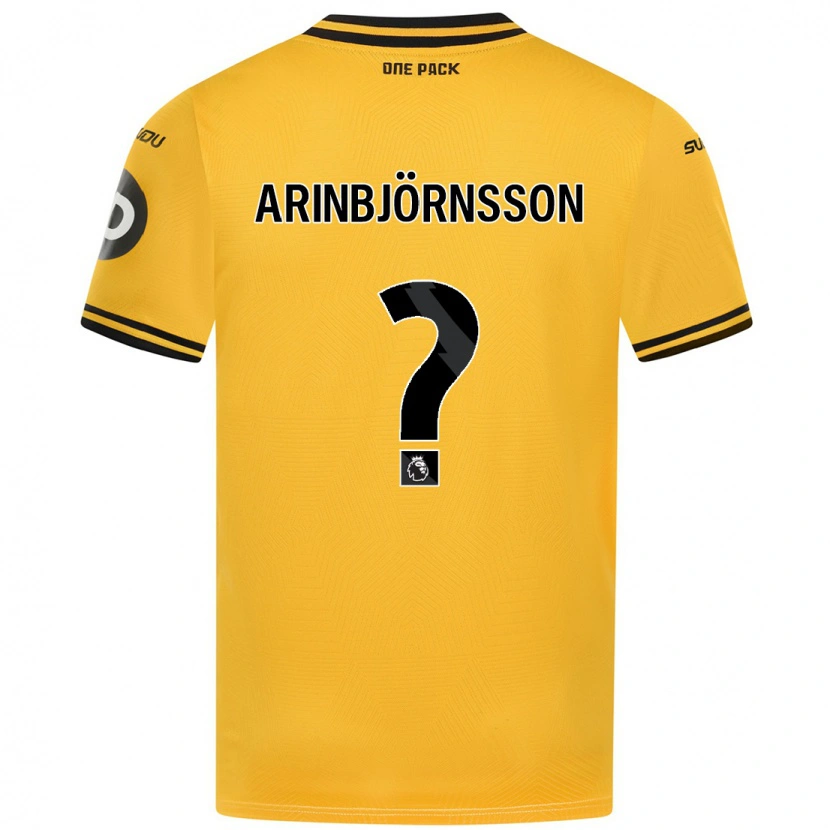 Danxen Barn Pálmi Rafn Arinbjörnsson #0 Gul Hemmatröja Matchtröjor 2024/25 Tröjor T-Tröja