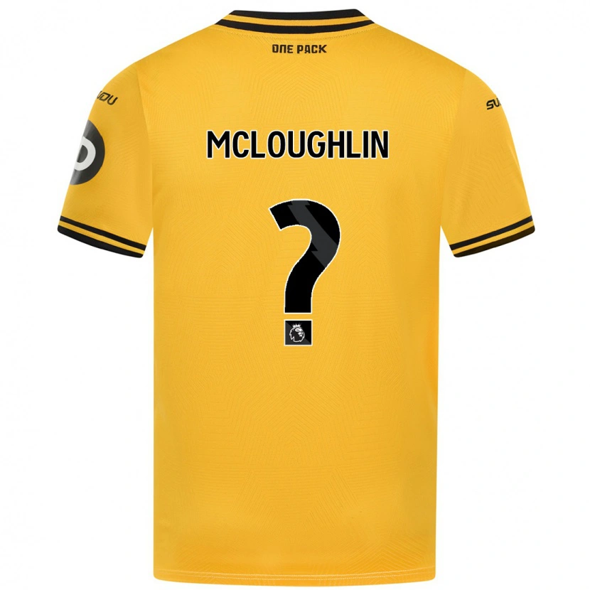 Danxen Barn Lee Mcloughlin #0 Gul Hemmatröja Matchtröjor 2024/25 Tröjor T-Tröja