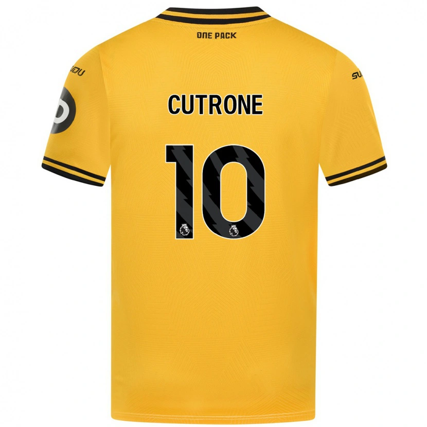 Danxen Barn Patrick Cutrone #10 Gul Hemmatröja Matchtröjor 2024/25 Tröjor T-Tröja