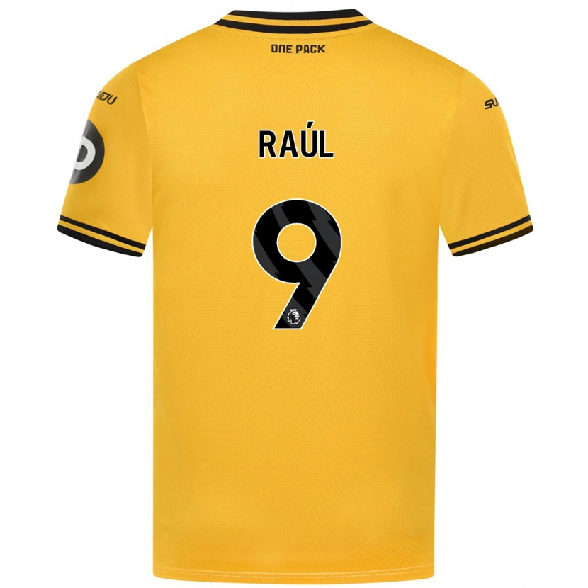 Danxen Barn Raul Jimenez #9 Gul Hemmatröja Matchtröjor 2024/25 Tröjor T-Tröja