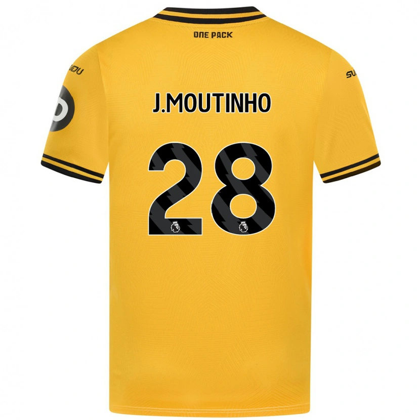 Danxen Barn Joao Moutinho #28 Gul Hemmatröja Matchtröjor 2024/25 Tröjor T-Tröja