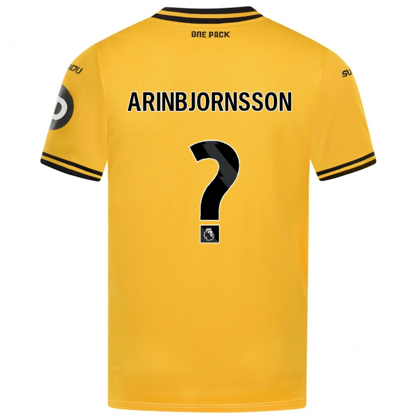 Danxen Barn Palmi Arinbjornsson #0 Gul Hemmatröja Matchtröjor 2024/25 Tröjor T-Tröja