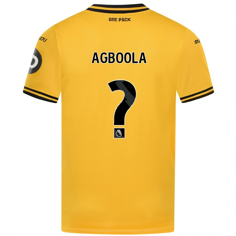Danxen Barn Michael Agboola #0 Gul Hemmatröja Matchtröjor 2024/25 Tröjor T-Tröja