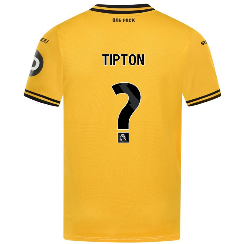 Danxen Barn Ollie Tipton #0 Gul Hemmatröja Matchtröjor 2024/25 Tröjor T-Tröja