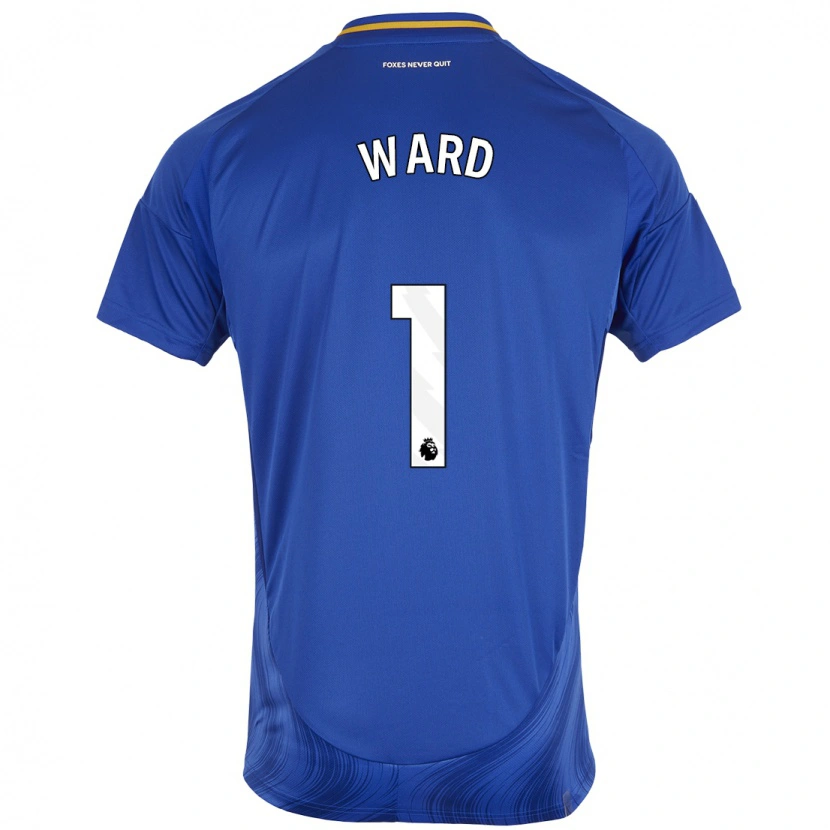 Danxen Barn Danny Ward #1 Blå Vit Hemmatröja Matchtröjor 2024/25 Tröjor T-Tröja