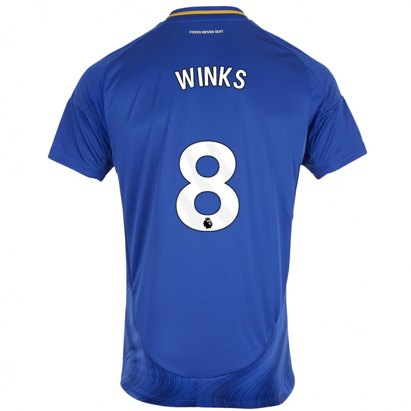 Danxen Barn Harry Winks #8 Blå Vit Hemmatröja Matchtröjor 2024/25 Tröjor T-Tröja