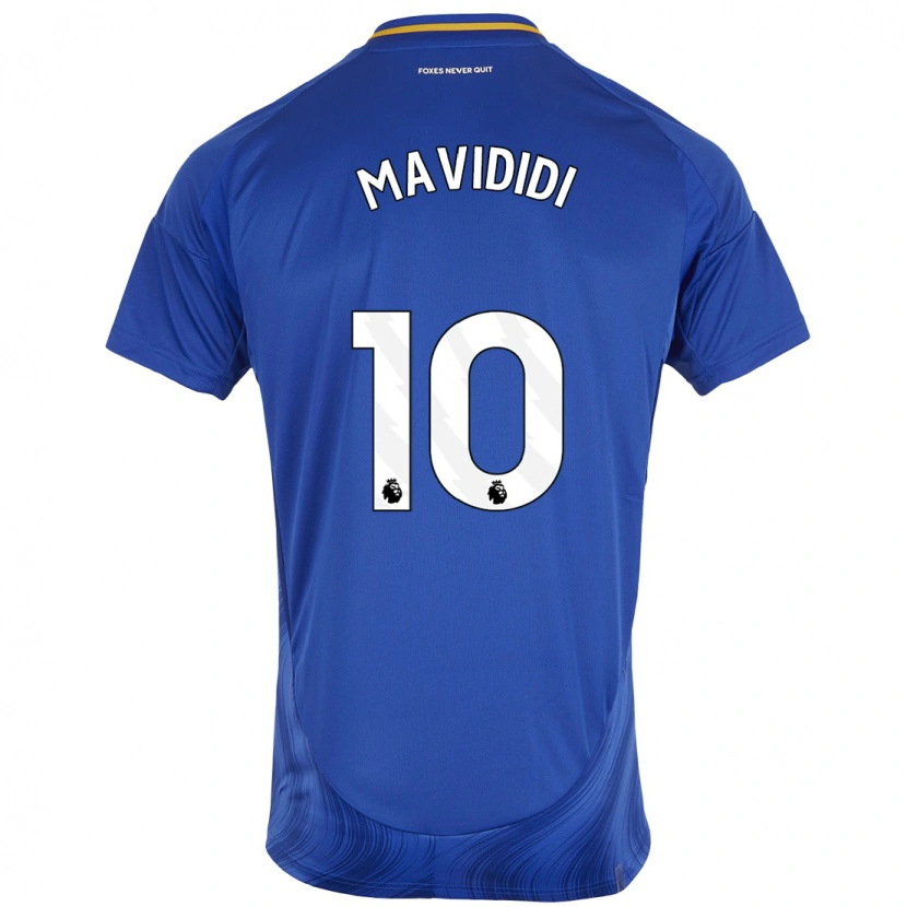 Danxen Barn Stephy Mavididi #10 Blå Vit Hemmatröja Matchtröjor 2024/25 Tröjor T-Tröja