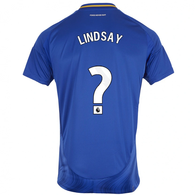 Danxen Barn Jahmari Lindsay #0 Blå Vit Hemmatröja Matchtröjor 2024/25 Tröjor T-Tröja