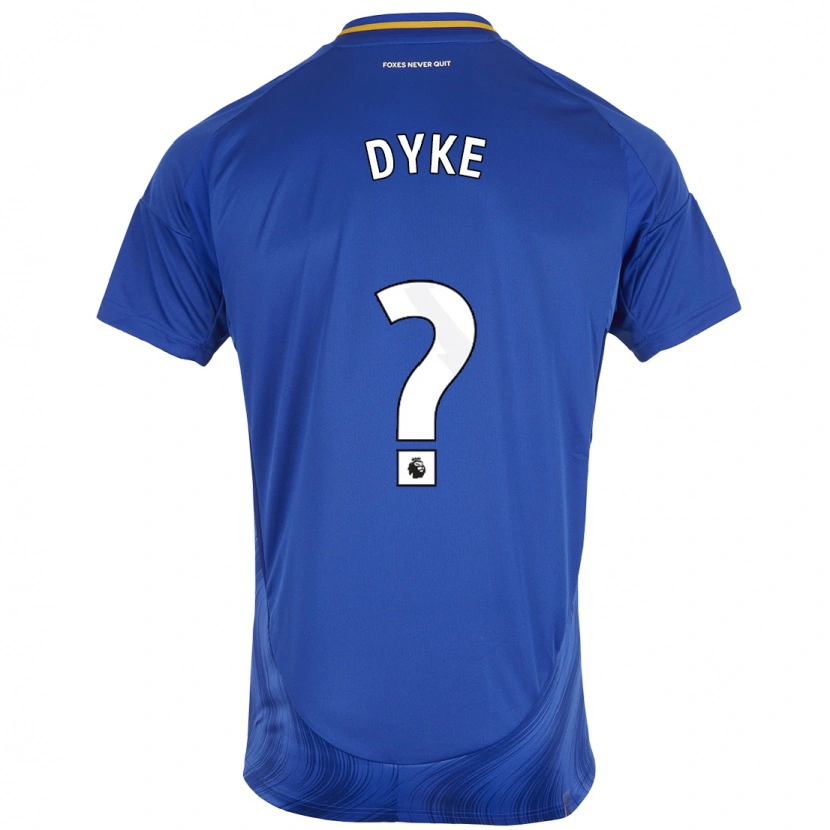 Danxen Barn Kaleb Dyke #0 Blå Vit Hemmatröja Matchtröjor 2024/25 Tröjor T-Tröja