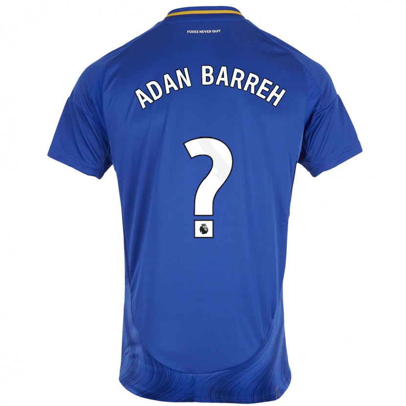 Danxen Barn Hassan Adan Barreh #0 Blå Vit Hemmatröja Matchtröjor 2024/25 Tröjor T-Tröja