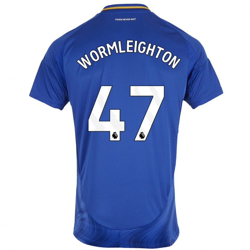 Danxen Barn Joe Wormleighton #47 Blå Vit Hemmatröja Matchtröjor 2024/25 Tröjor T-Tröja