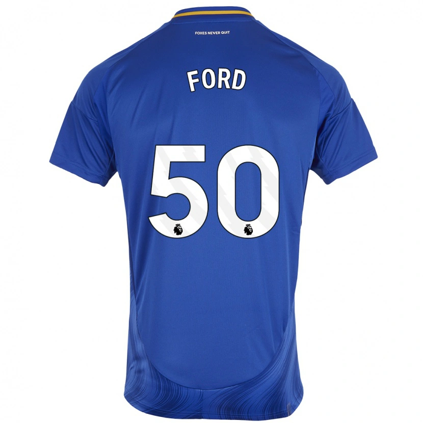 Danxen Barn Harvey Godsmark-Ford #50 Blå Vit Hemmatröja Matchtröjor 2024/25 Tröjor T-Tröja