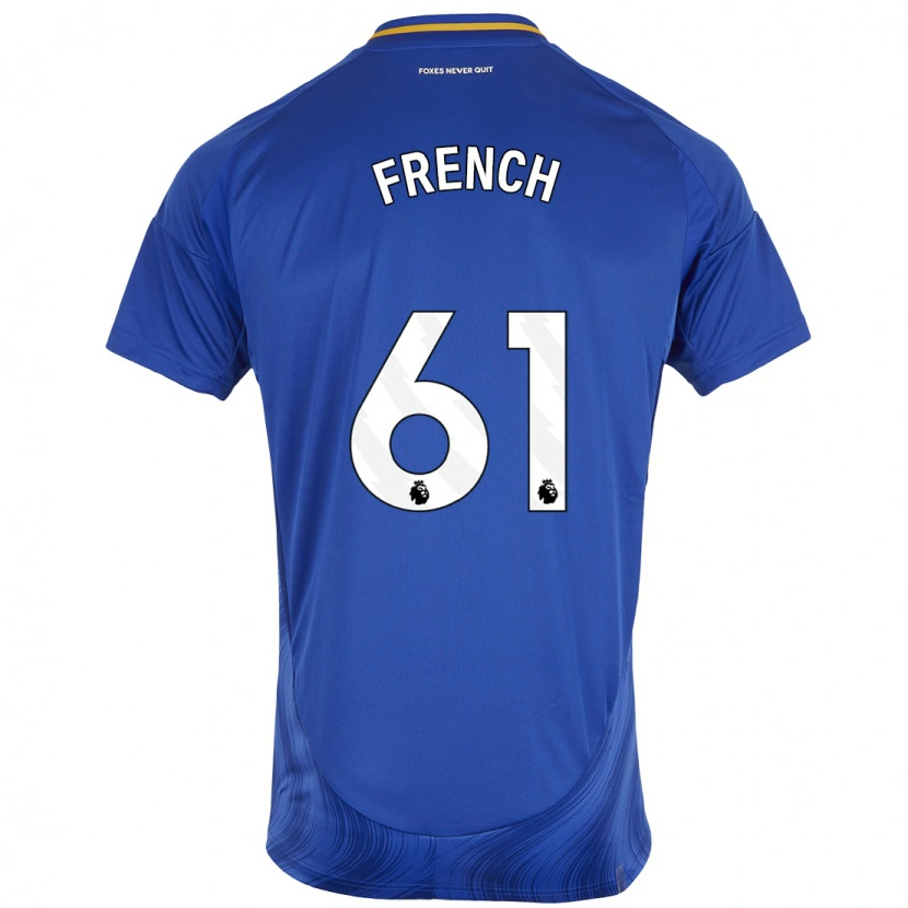 Danxen Barn Harry French #61 Blå Vit Hemmatröja Matchtröjor 2024/25 Tröjor T-Tröja