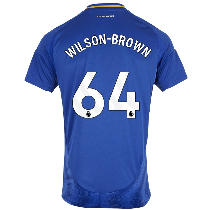 Danxen Barn Tom Wilson-Brown #64 Blå Vit Hemmatröja Matchtröjor 2024/25 Tröjor T-Tröja