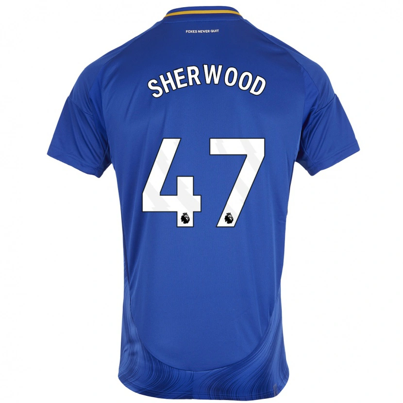 Danxen Barn Simone Sherwood #47 Blå Vit Hemmatröja Matchtröjor 2024/25 Tröjor T-Tröja