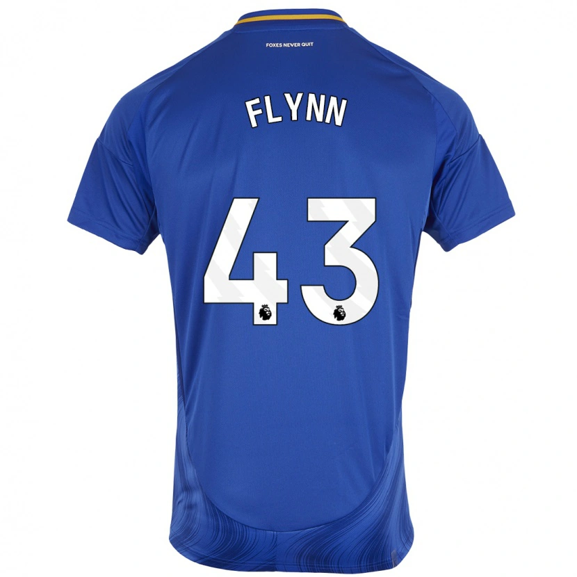 Danxen Barn Shane Flynn #43 Blå Vit Hemmatröja Matchtröjor 2024/25 Tröjor T-Tröja
