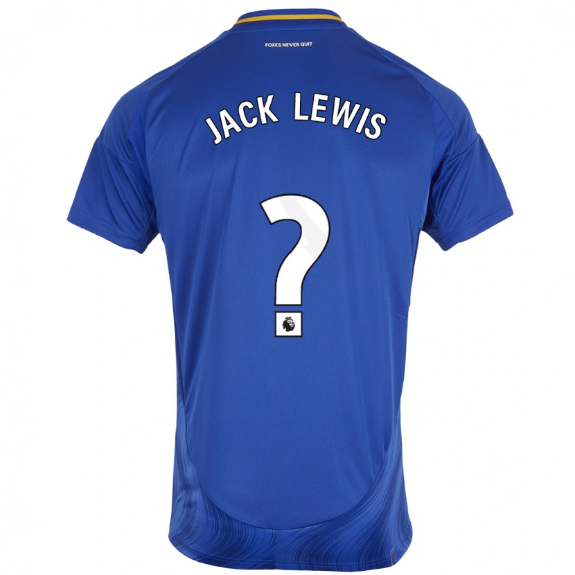 Danxen Barn Jack Lewis #0 Blå Vit Hemmatröja Matchtröjor 2024/25 Tröjor T-Tröja