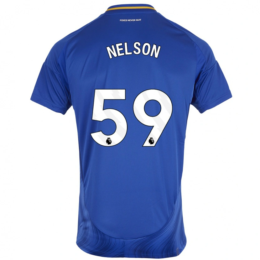 Danxen Barn Ronny Nelson #59 Blå Vit Hemmatröja Matchtröjor 2024/25 Tröjor T-Tröja