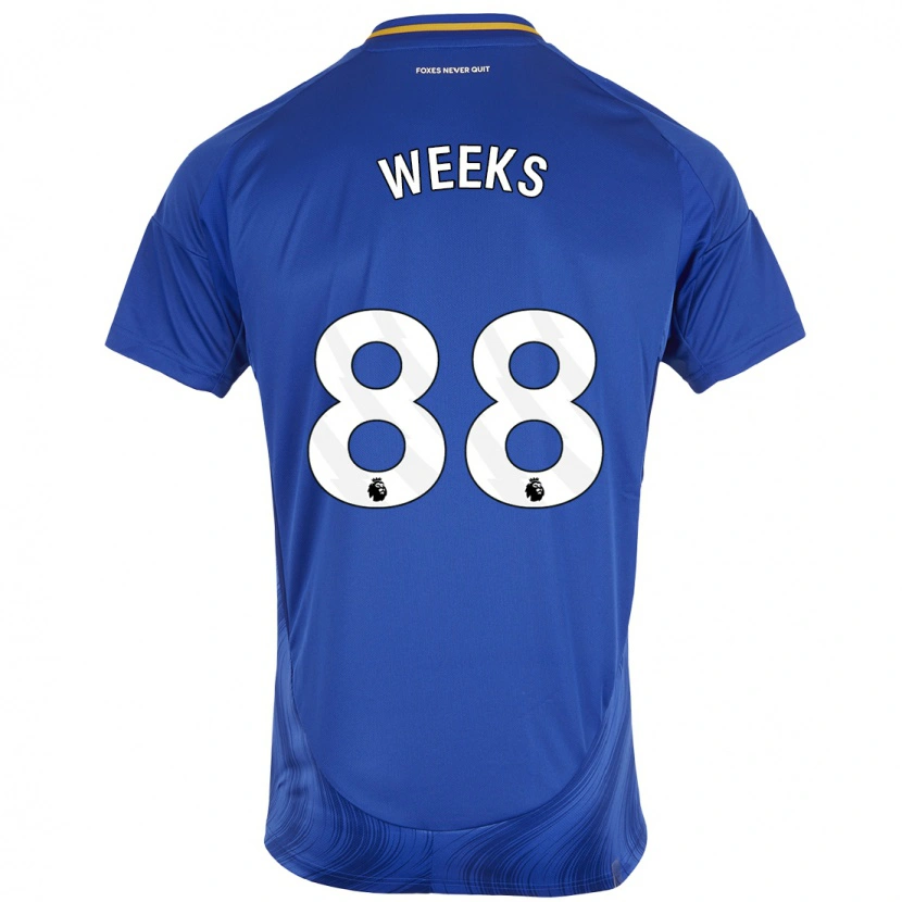 Danxen Barn Tyler Weeks #88 Blå Vit Hemmatröja Matchtröjor 2024/25 Tröjor T-Tröja