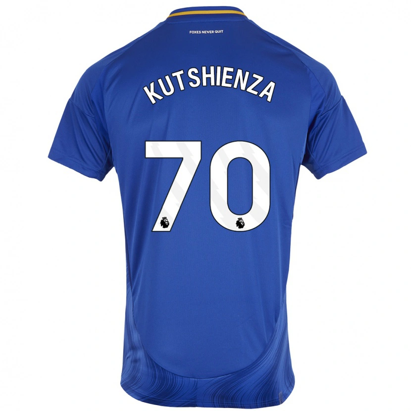 Danxen Barn Jesper Kutshienza #70 Blå Vit Hemmatröja Matchtröjor 2024/25 Tröjor T-Tröja