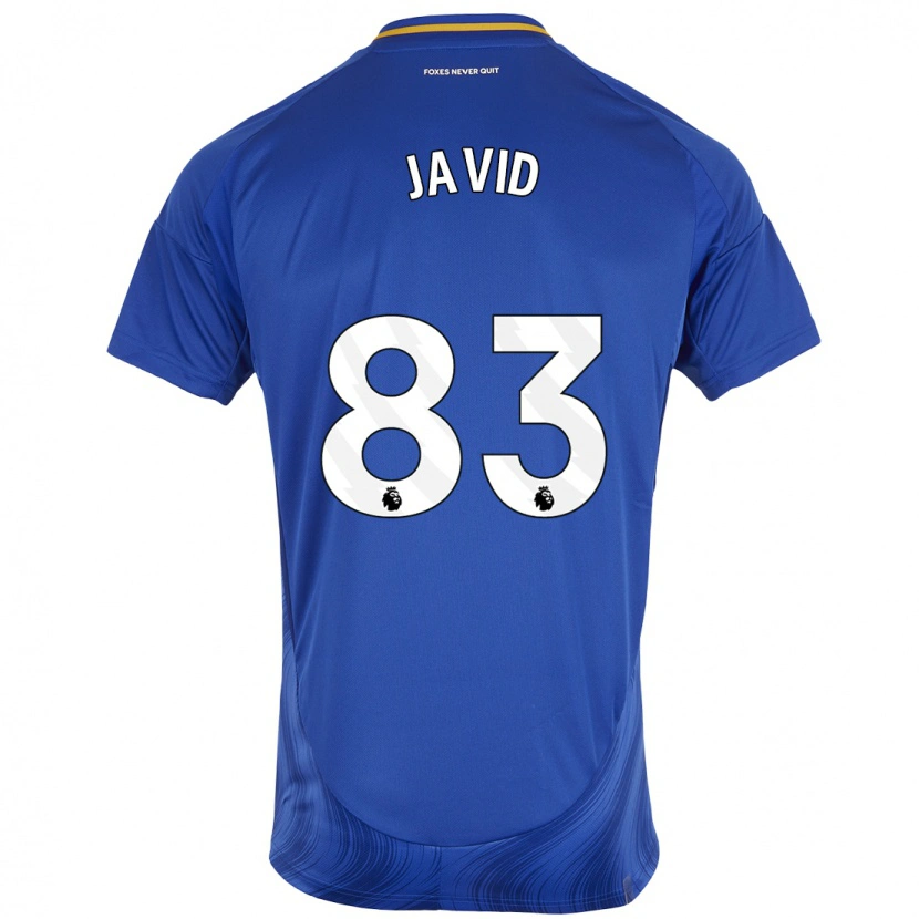 Danxen Barn Abdullah Javid #83 Blå Vit Hemmatröja Matchtröjor 2024/25 Tröjor T-Tröja