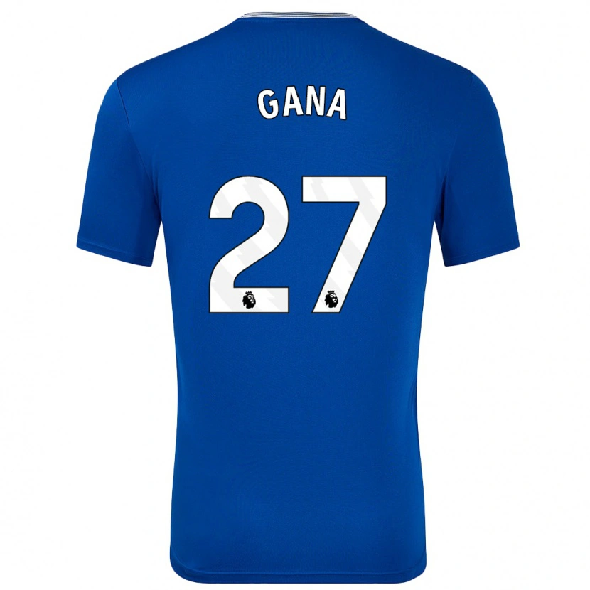 Danxen Barn Idrissa Gueye #27 Blå Med Hemmatröja Matchtröjor 2024/25 Tröjor T-Tröja
