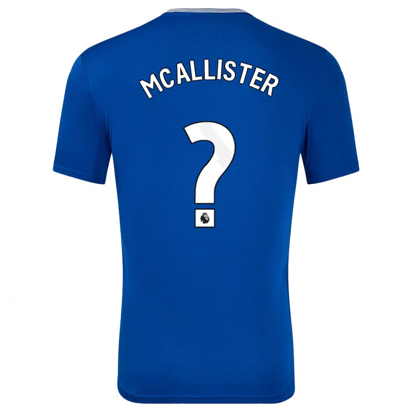 Danxen Barn Sean Mcallister #0 Blå Med Hemmatröja Matchtröjor 2024/25 Tröjor T-Tröja