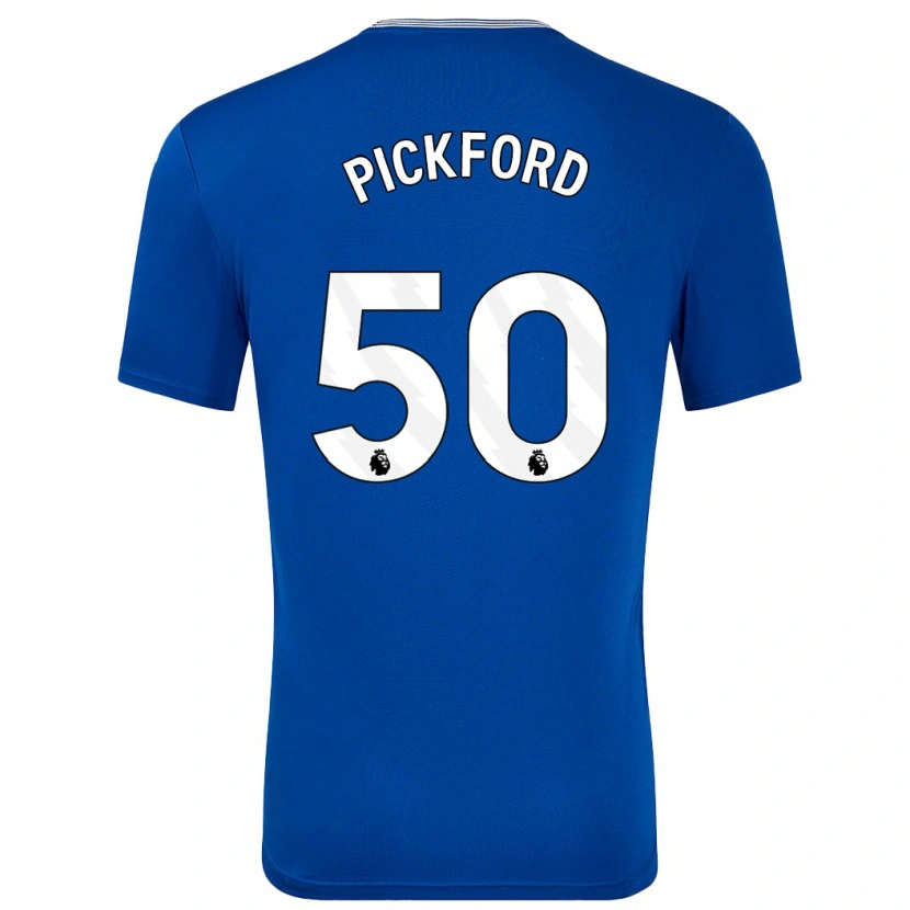 Danxen Barn George Pickford #50 Blå Med Hemmatröja Matchtröjor 2024/25 Tröjor T-Tröja