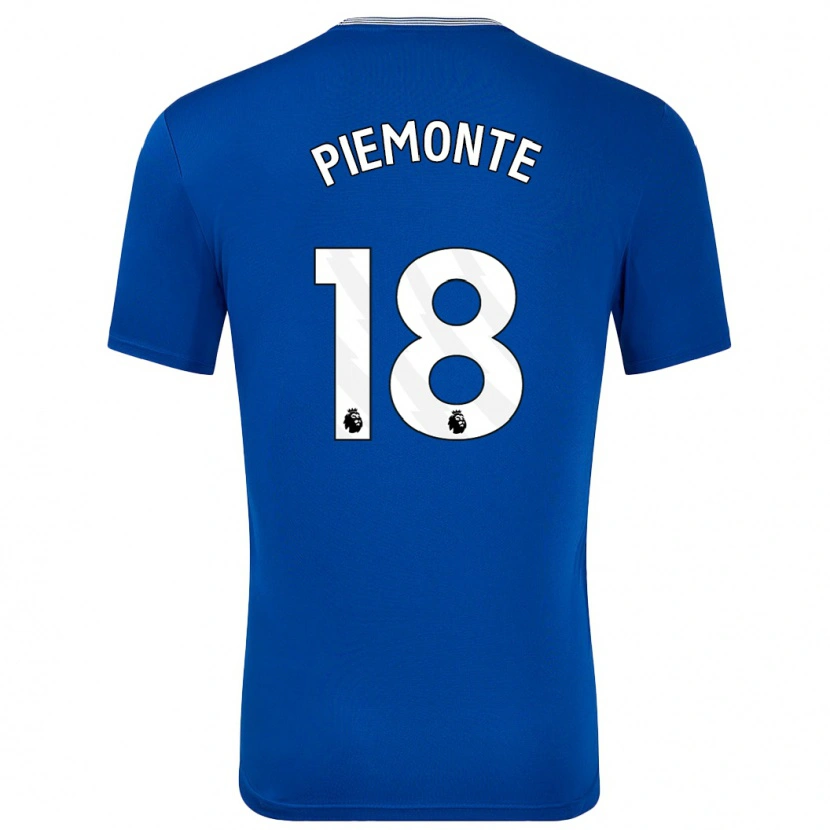 Danxen Barn Martina Piemonte #18 Blå Med Hemmatröja Matchtröjor 2024/25 Tröjor T-Tröja