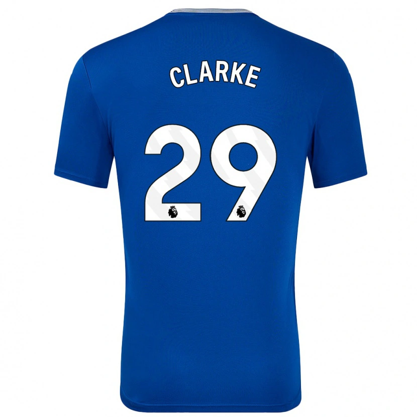 Danxen Barn Abbey Clarke #29 Blå Med Hemmatröja Matchtröjor 2024/25 Tröjor T-Tröja