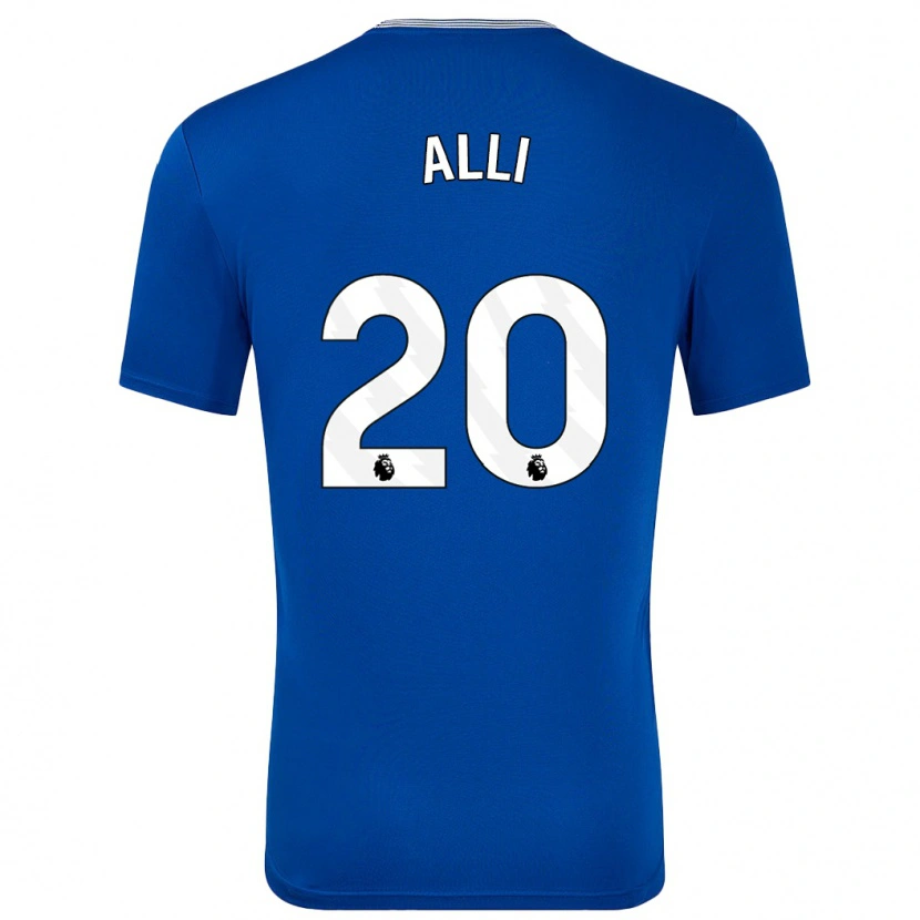 Danxen Barn Dele Alli #20 Blå Med Hemmatröja Matchtröjor 2024/25 Tröjor T-Tröja