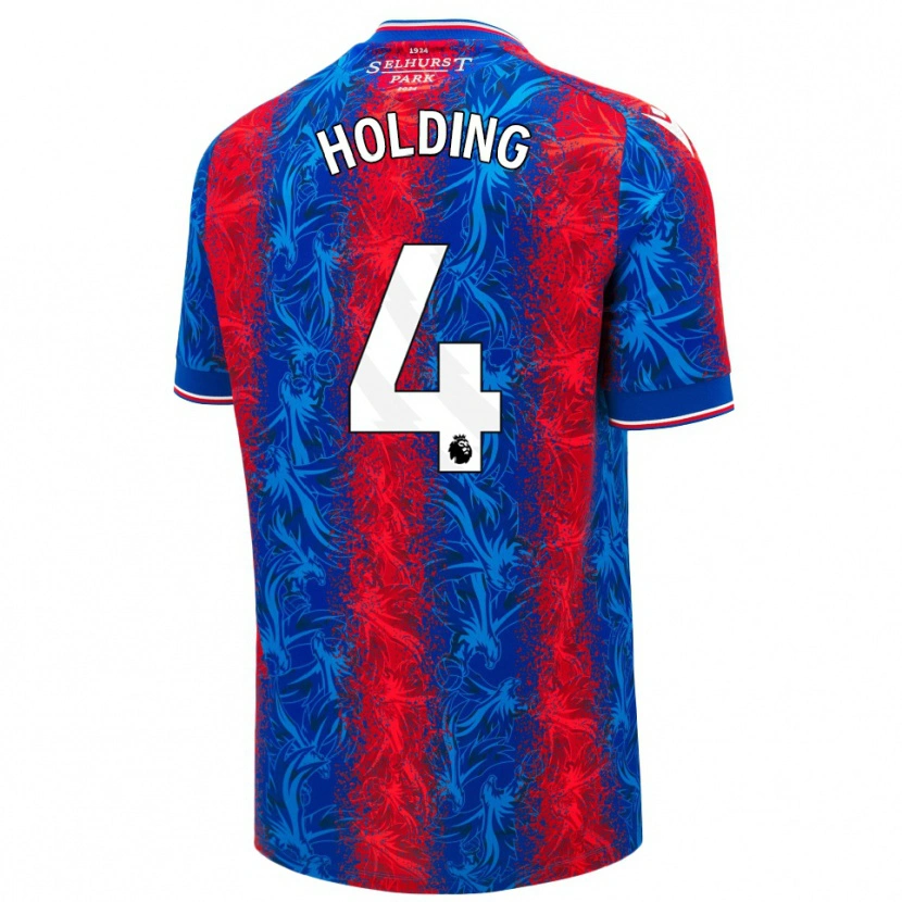Danxen Barn Rob Holding #4 Röda Blå Ränder Hemmatröja Matchtröjor 2024/25 Tröjor T-Tröja