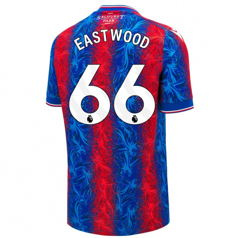 Danxen Barn Billy Eastwood #66 Röda Blå Ränder Hemmatröja Matchtröjor 2024/25 Tröjor T-Tröja