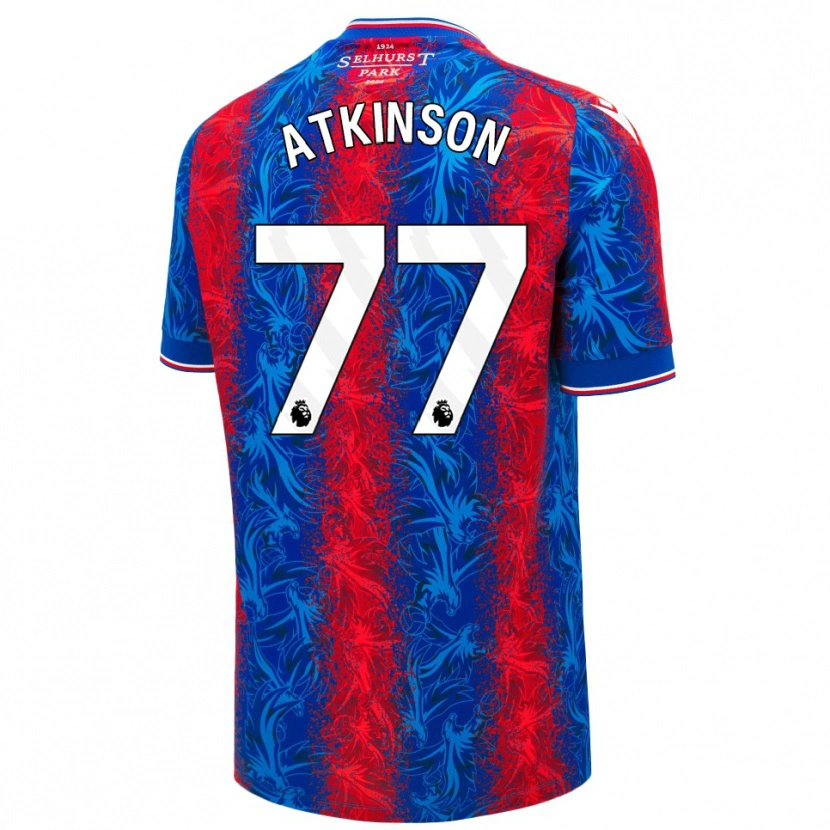 Danxen Barn Isibeal Atkinson #77 Röda Blå Ränder Hemmatröja Matchtröjor 2024/25 Tröjor T-Tröja