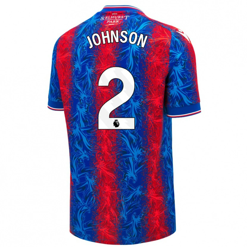 Danxen Barn Annabel Johnson #2 Röda Blå Ränder Hemmatröja Matchtröjor 2024/25 Tröjor T-Tröja